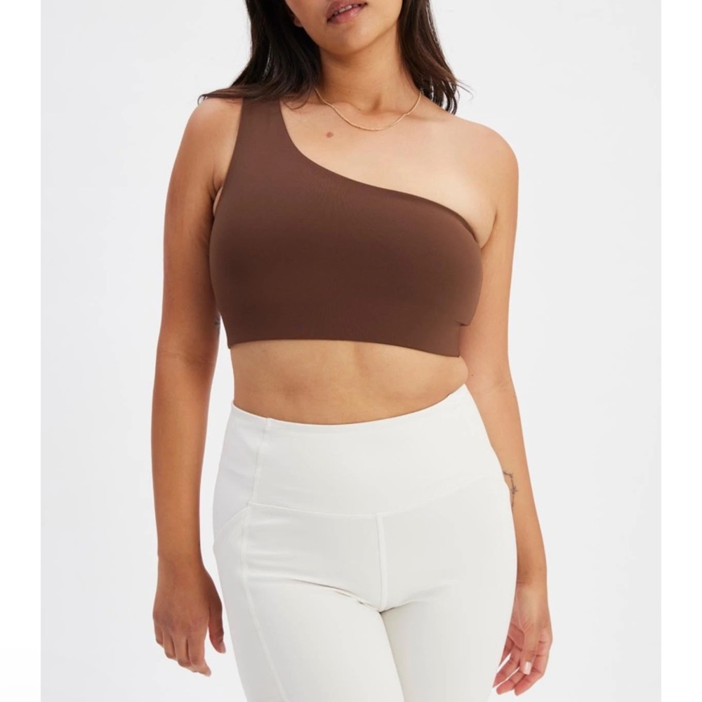 Girlfriend Collective Bianca One Shoulder Bra size Medium